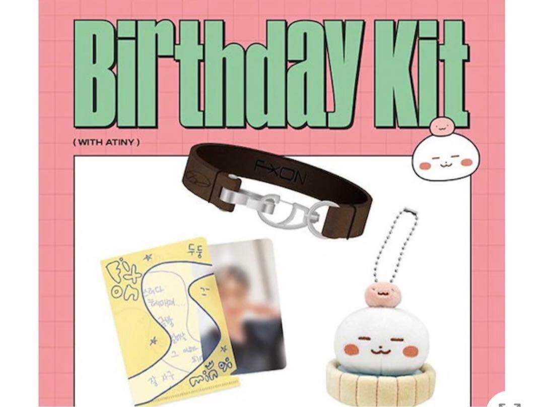 MINGI ATEEZ HBD MD 2023 BIRTHDAY KIT FIX ON BRACELET PHOTOCARD