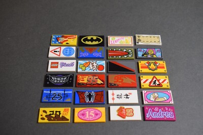 Lego 87079 Plate Flat Tile with Print 2x4 Select Print and