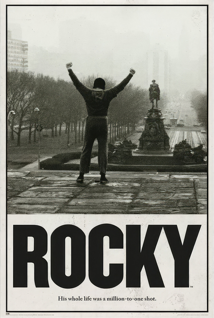 Rocky - Movie Poster (His Whole Life Was a Million To One Shot