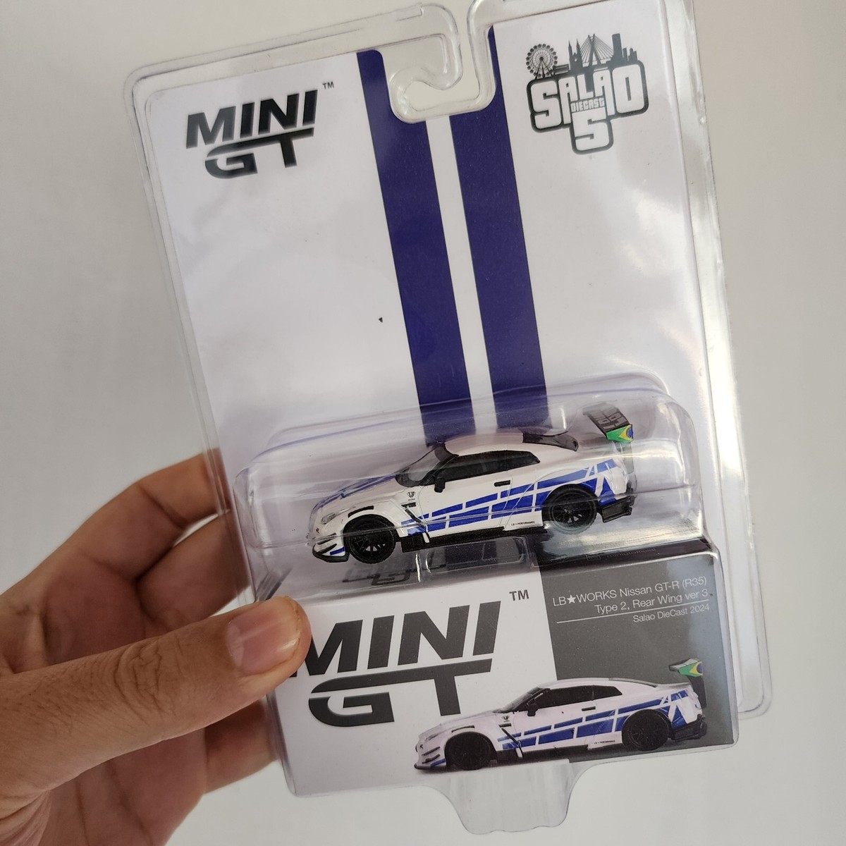 Mini GT LBWK Nissan GT-R R35 Salao DieCast 2024 - Brazil Exclusive