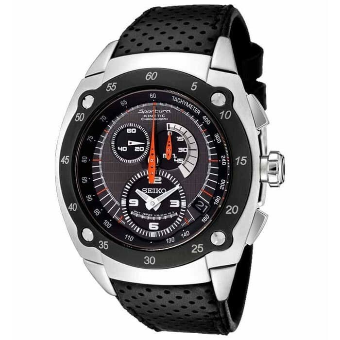 SEIKO Sportura SNL043P2 Kinetic 7L22 Quartz Chrono Tachymeter