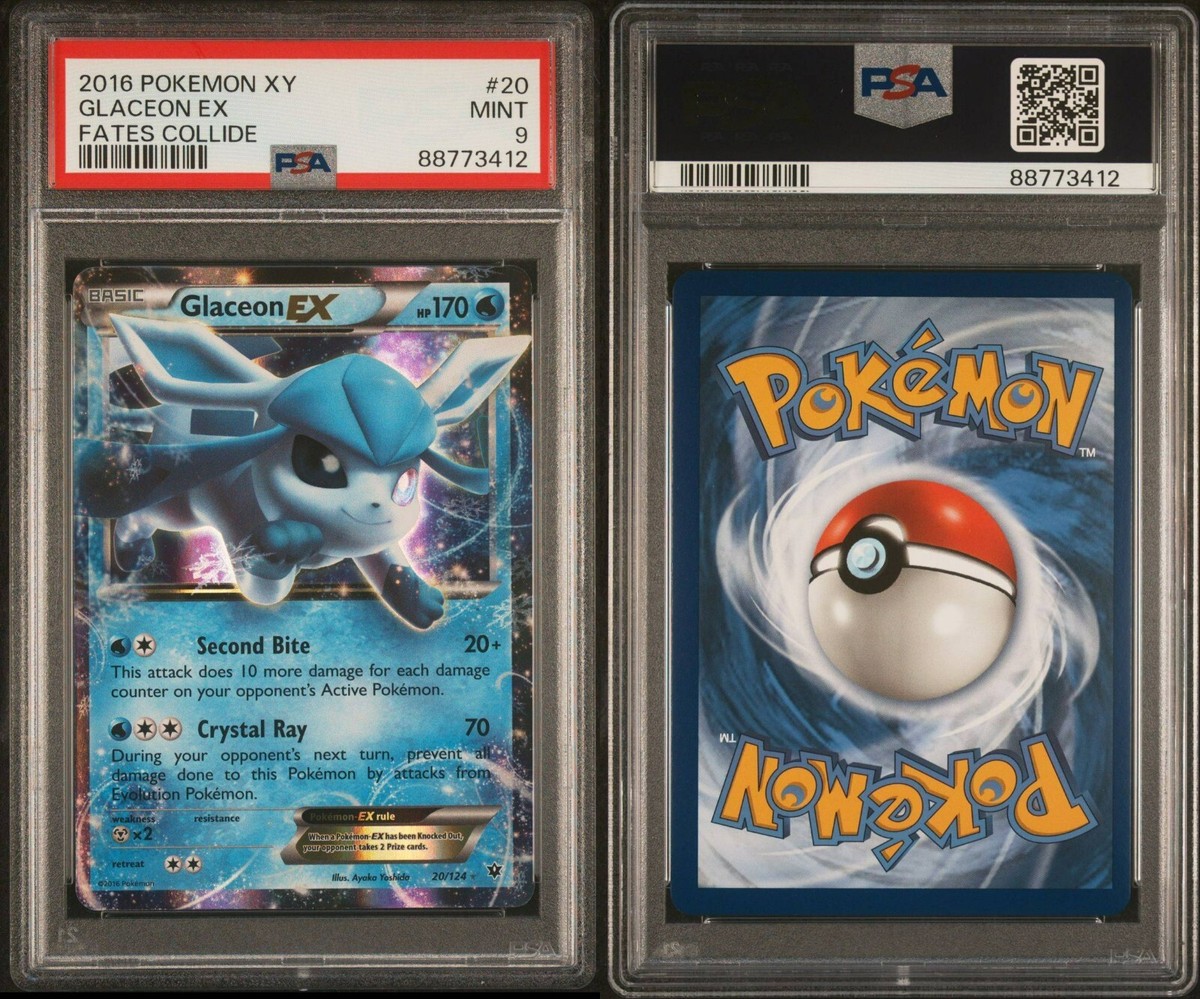 Glaceon EX 20/124 - PSA 9 - Fates Collide - Pokemon Card | eBay