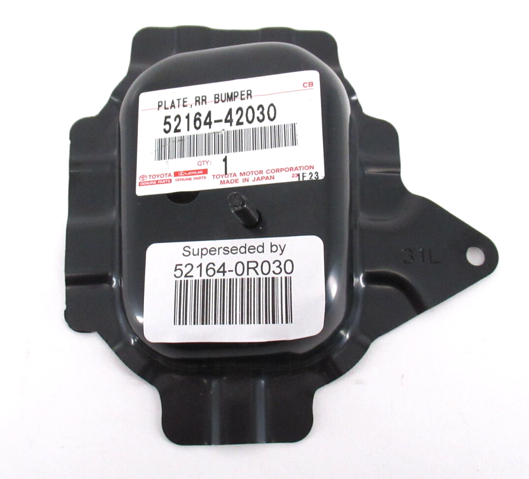 Genuine OEM Toyota 52164-0R030 Driver LH Rear Bumper Plate 19-21