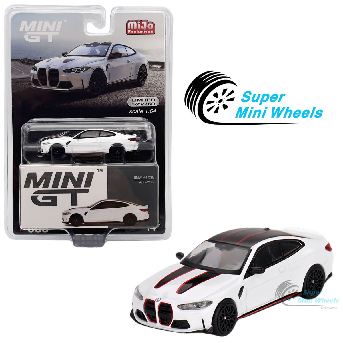 Mini GT 1:64 BMW M4 CSL Alpine White #683 | eBay