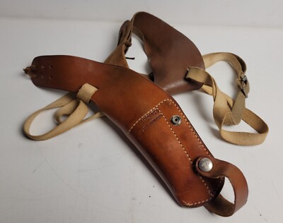 Bianchi #X15 Medium/Small brown leather vertical Shoulder Holster