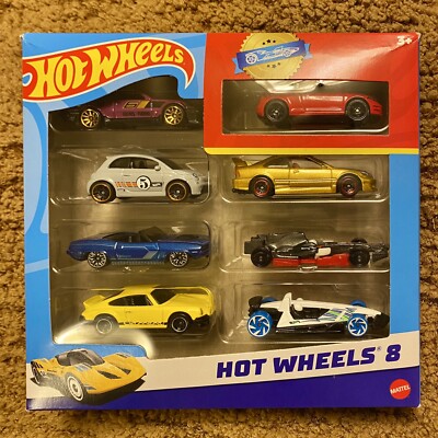 RARE Hot Wheels 8 Pack SKYLINE GOLD NUGGET Honda Civic Porsche