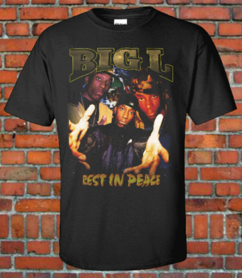 BIG-L Rap Hip Hop Rapper 90s Retro Vintage T Shirt Bootleg Style