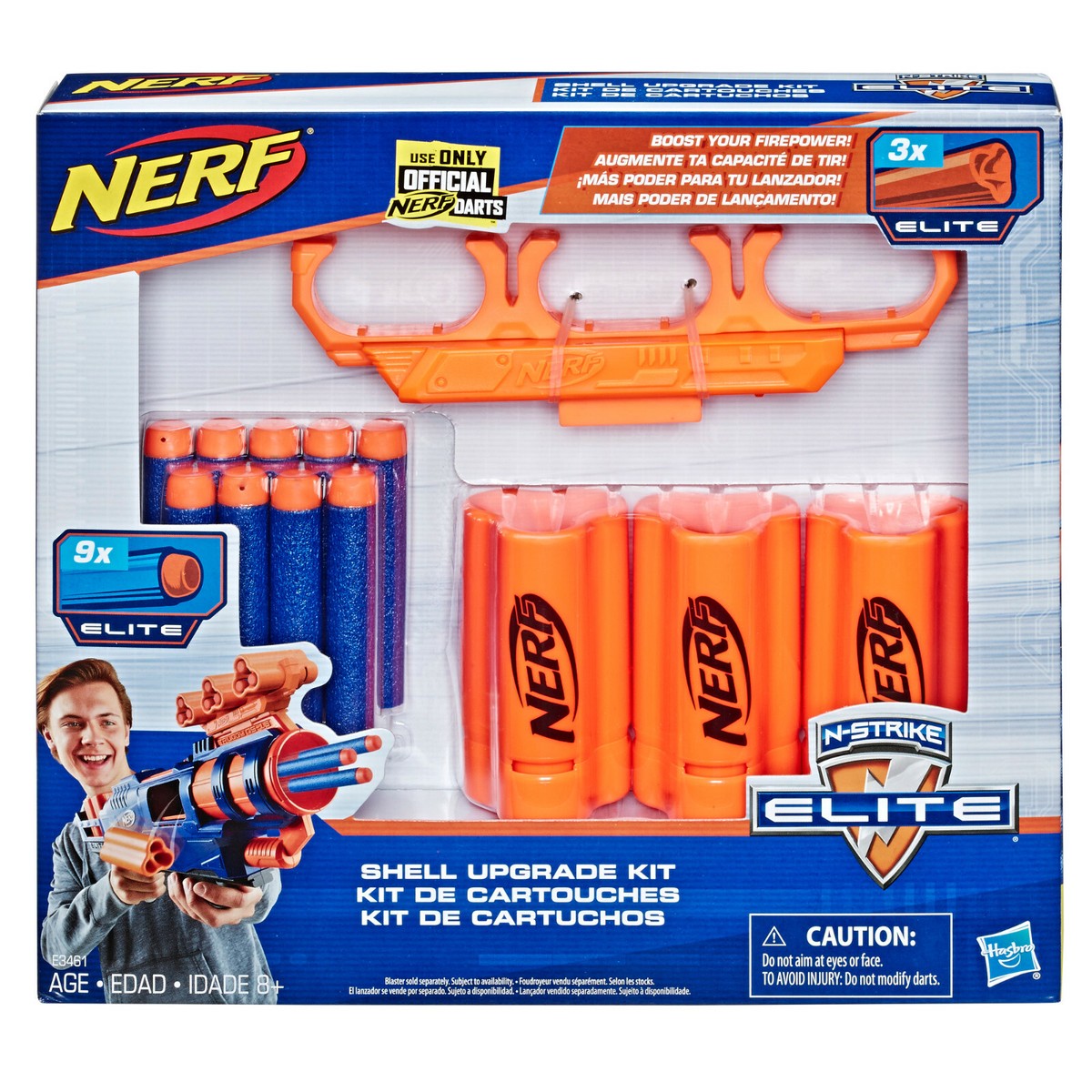 Nerf N Strike Elite Shell Upgrade Kit 9 Darts Plus Holder New NERF