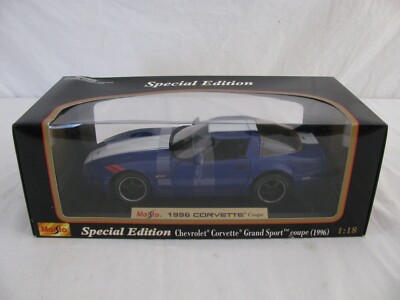 Maisto Diecast 1/18 Scale Blue 1996 Chevrolet Corvette Grand Sport