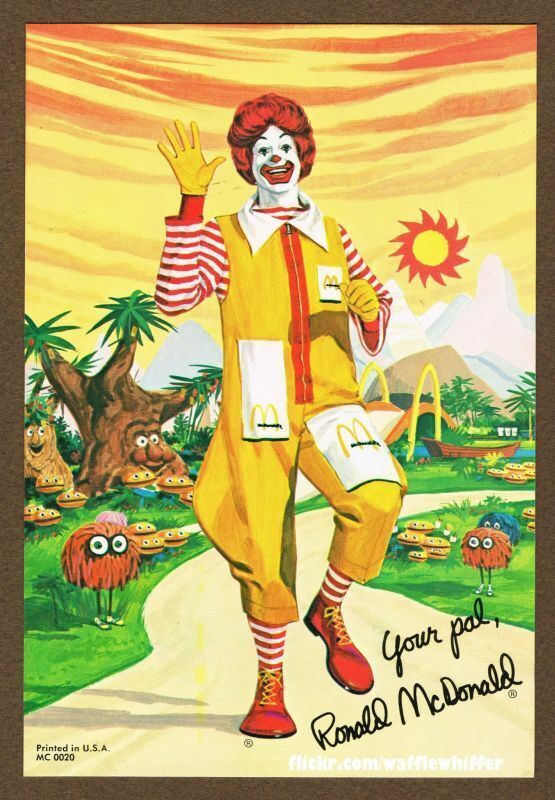 525301 RONALD MCDONALD Vintage Retro 16x12 WALL PRINT POSTER | eBay
