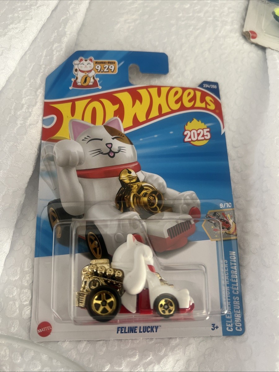 Hot Wheels Feline Lucky Special Maneki-Neko 9.29 2025 Lucky Cat
