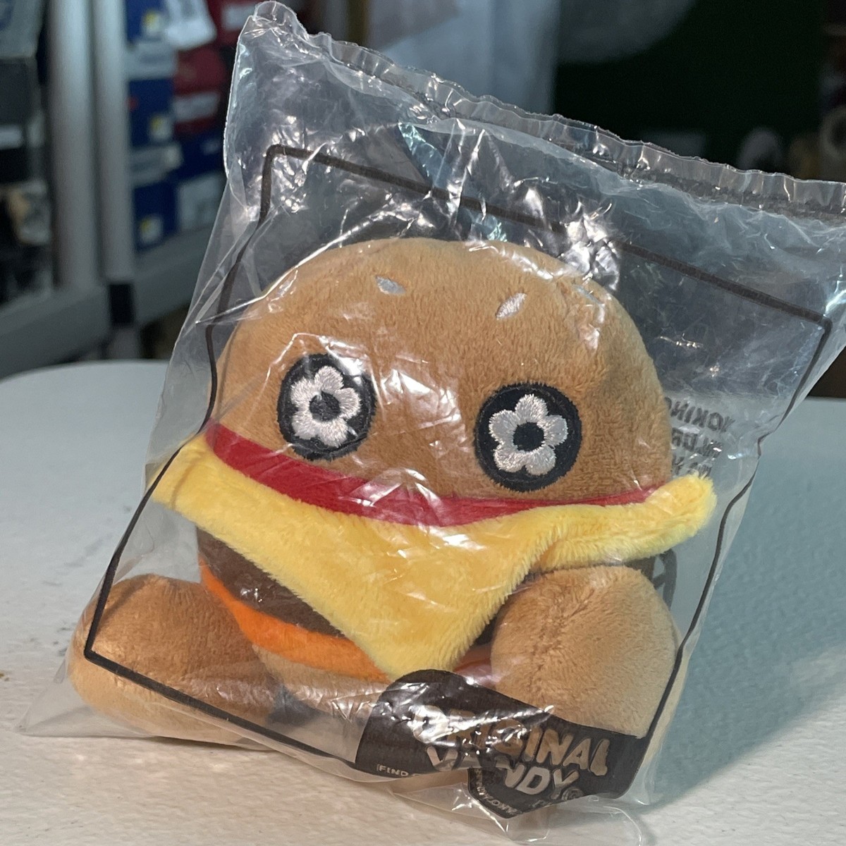 Vandy The Pink Original Vandy Plush Cheese Burger Toy - Pin