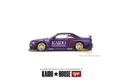 Kaido House x Mini GT 1:64 Nissan Skyline GT-R (R34) Kaido WorksV1