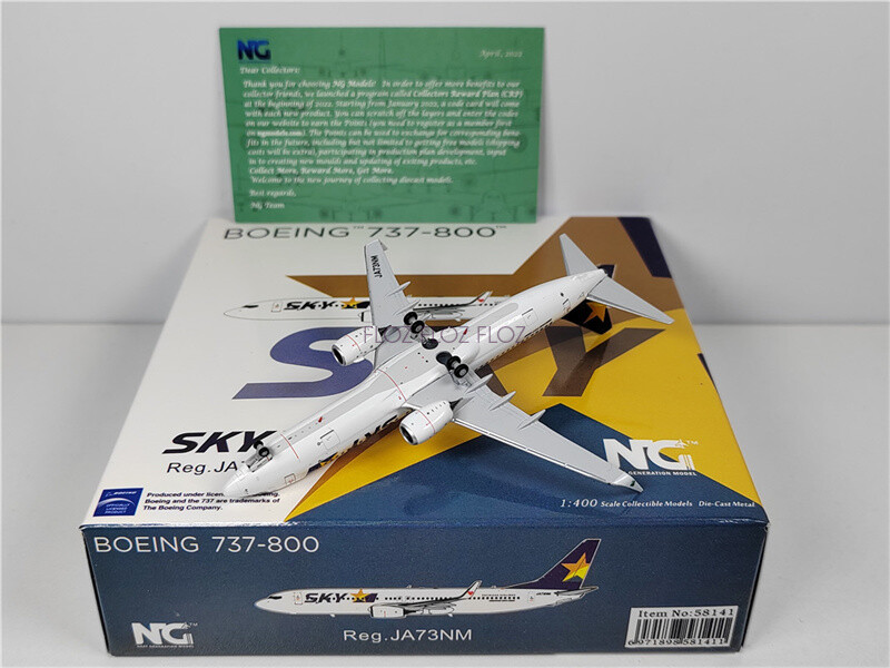 NG Models SKYMARK AIRLINES for BOEING B737-800 JA73NM 1:400