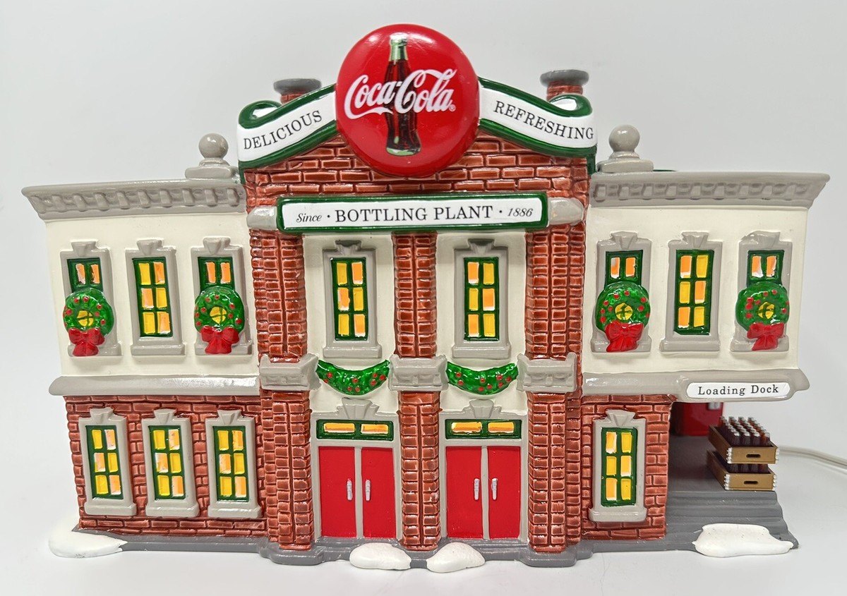 Department 56 Snow Village Coca Cola Bottling Plant 1994 | eBay