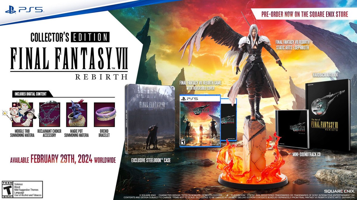 Final Fantasy VII Rebirth PS5 Collector's Edition New & Sealed