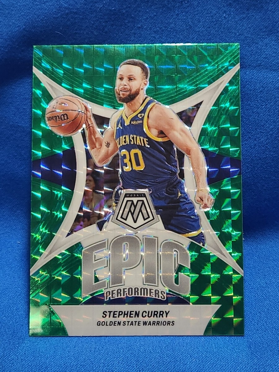 2023-24 Panini Mosaic Stephen Curry #14 Epic Performers Green