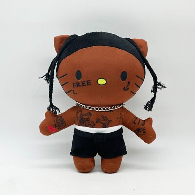 24CM Travis Scott Hello Kitty Plush Doll Kid Cosplay Rapper Scott