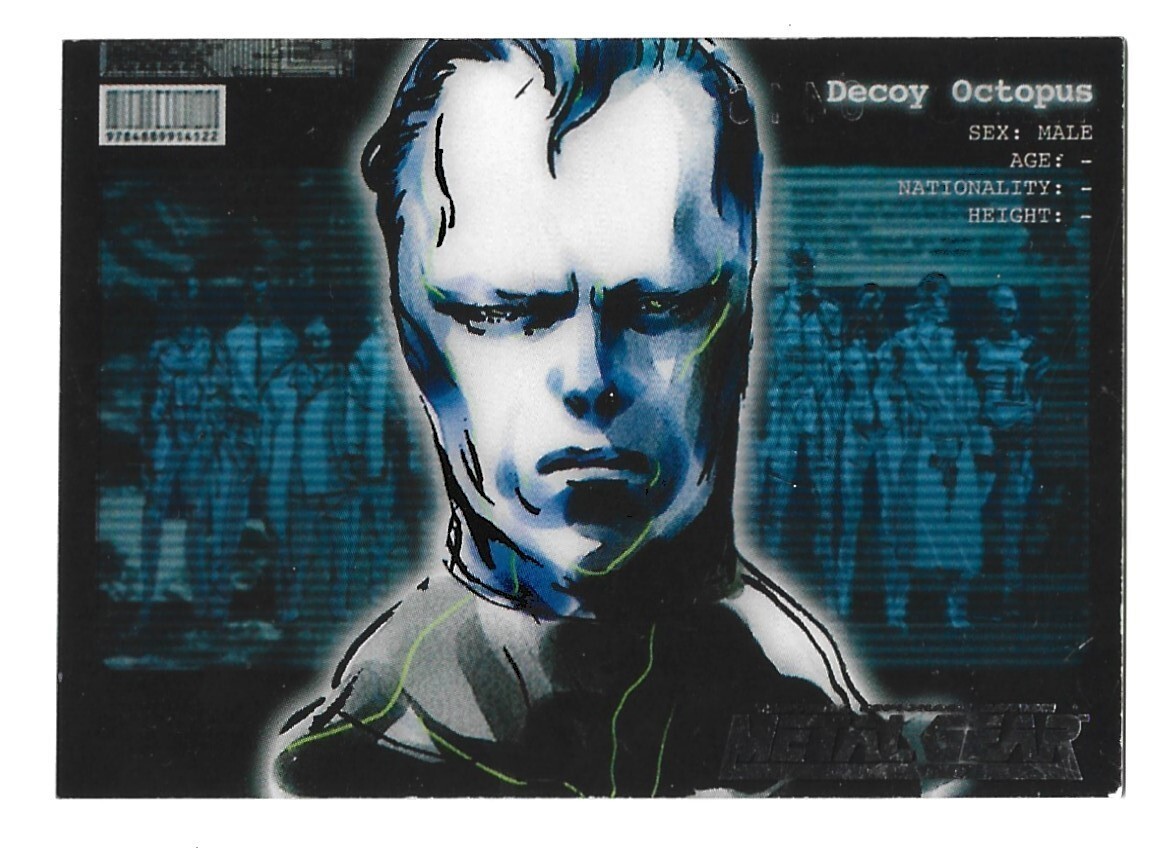 METAL GEAR SOLID CARD 1998 DECOY OCTOPUS FA-DO- 0416 KONAMI | eBay