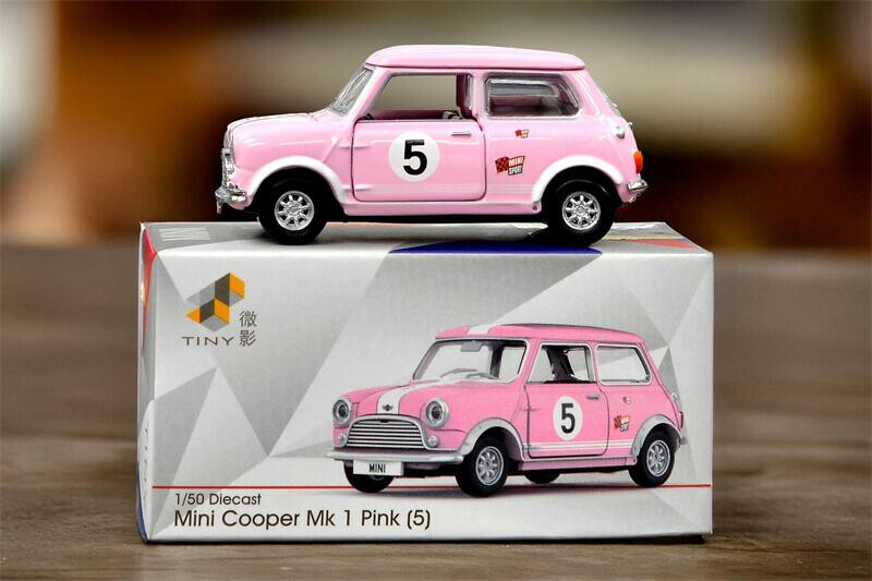 Tiny 1:50 Mini Cooper Mk 1 Pink Diecast Model Car | eBay