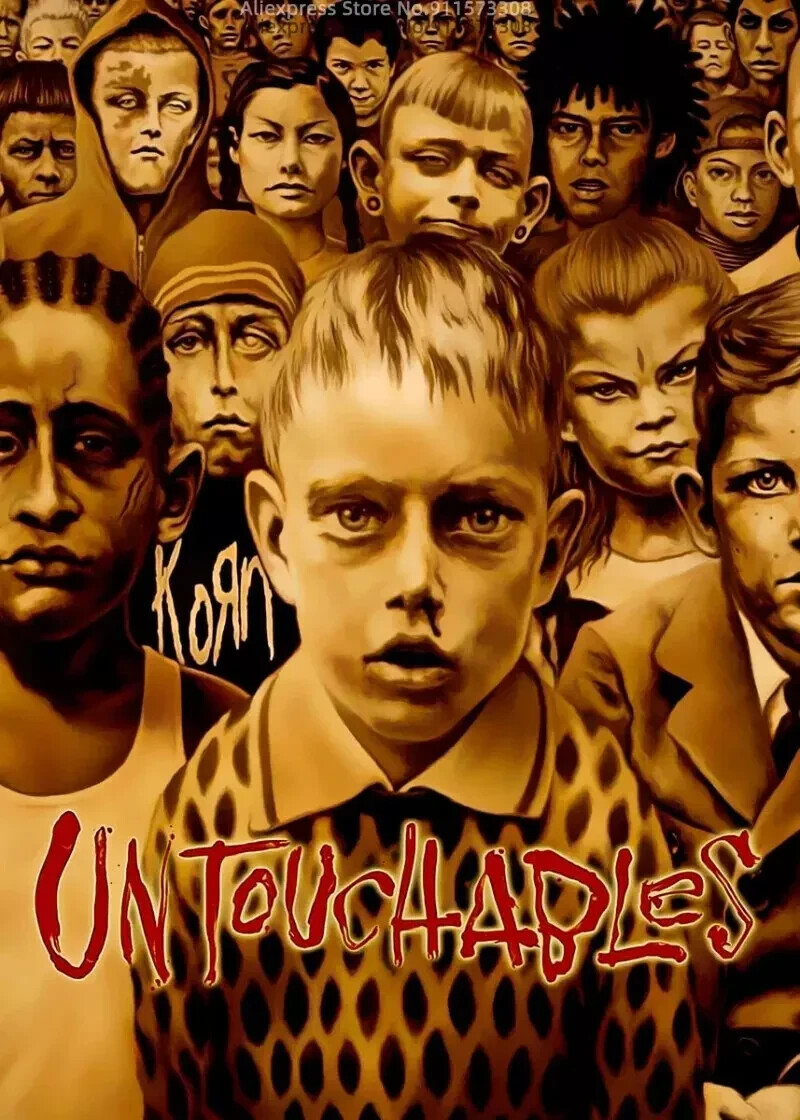 2002 KORN POSTER WALL ART PRINT UNTOUCHABLES SIZE 11 X 17 INCHES