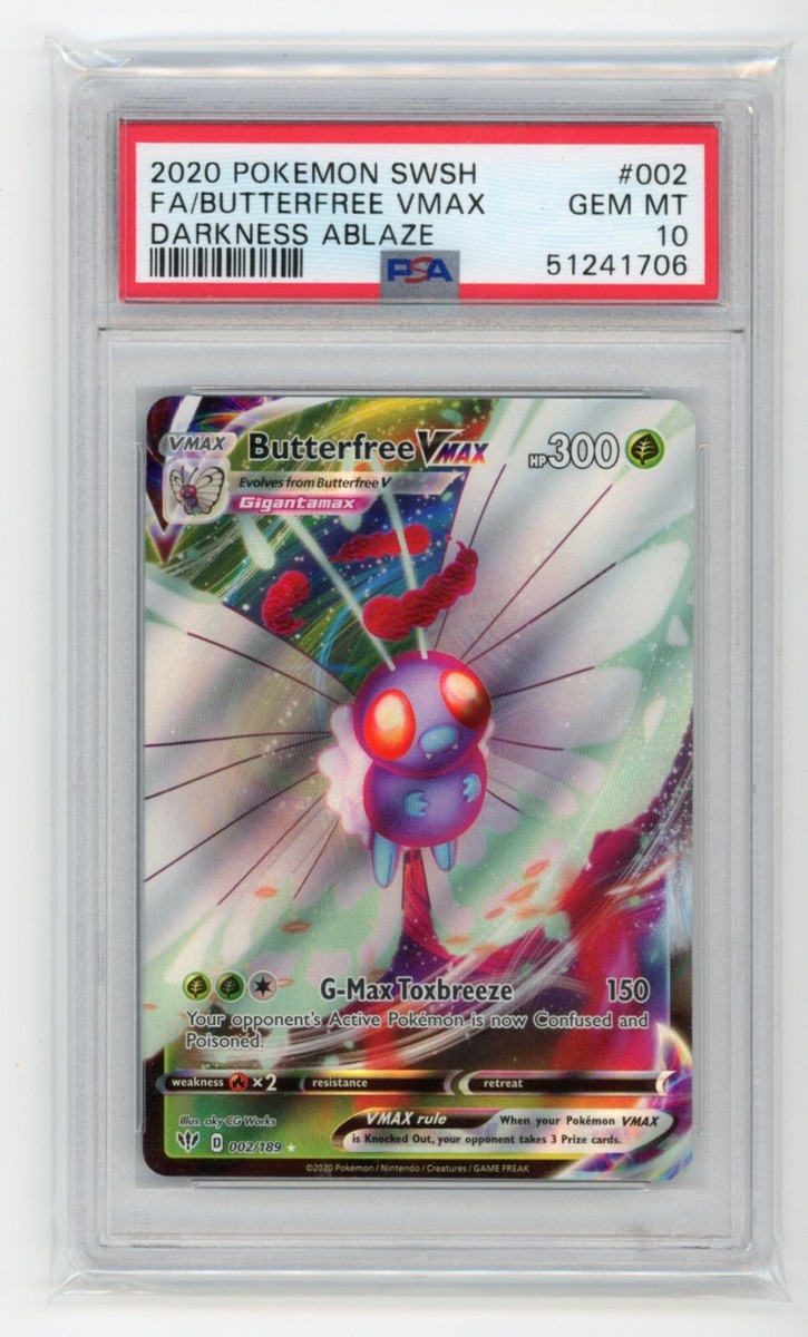 Butterfree VMAX Full Art 2020 Pokemon Sword & Shield Darkness