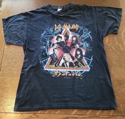 Def Leppard T-Shirt Original 1988 Hysteria Concert Tour XL Band