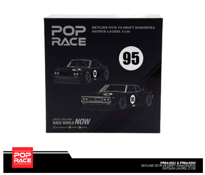 Pop Race Nissan GTR V8 Drift Hakosuka with Datsun Laurel C130 HK