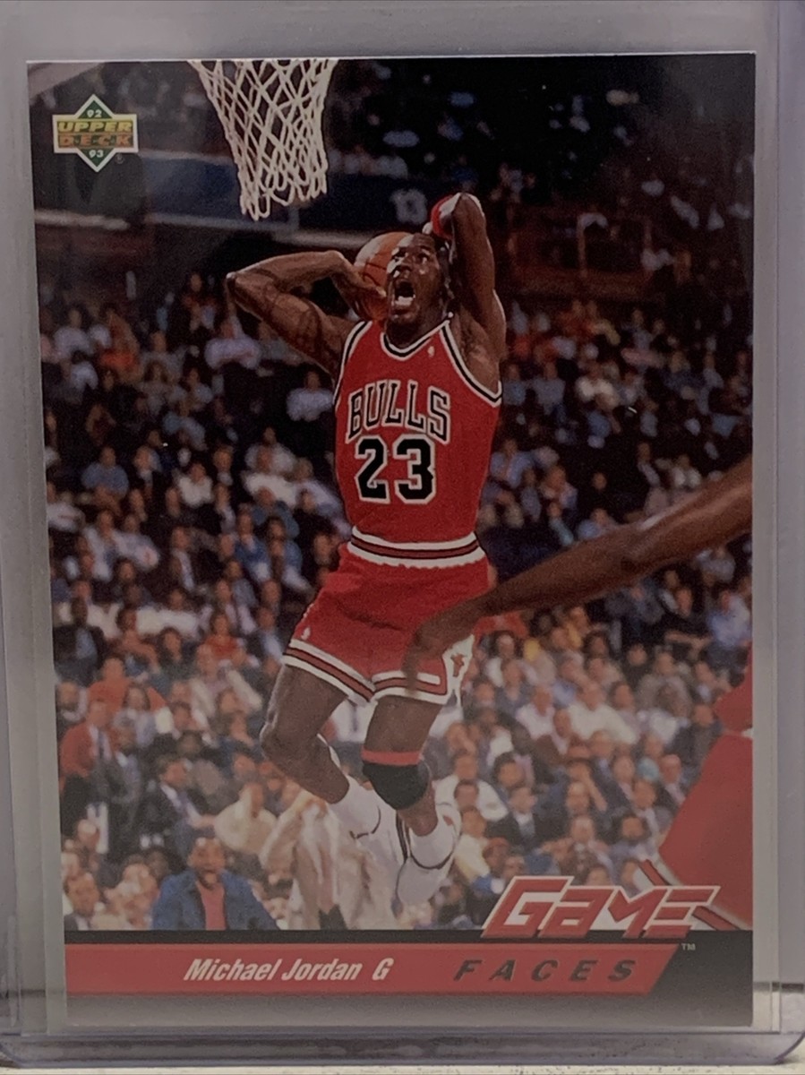 1992 Upper Deck Michael Jordan #488 Basketball Card Game Faces