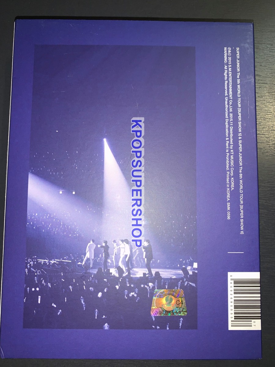 Super Junior Live Album World Tour Super Show 5 & 6 CD Set 4 Disc