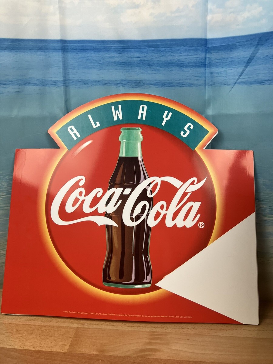 Vintage 1993 Coca Cola Always Promotional Sign Hard Plastic | eBay