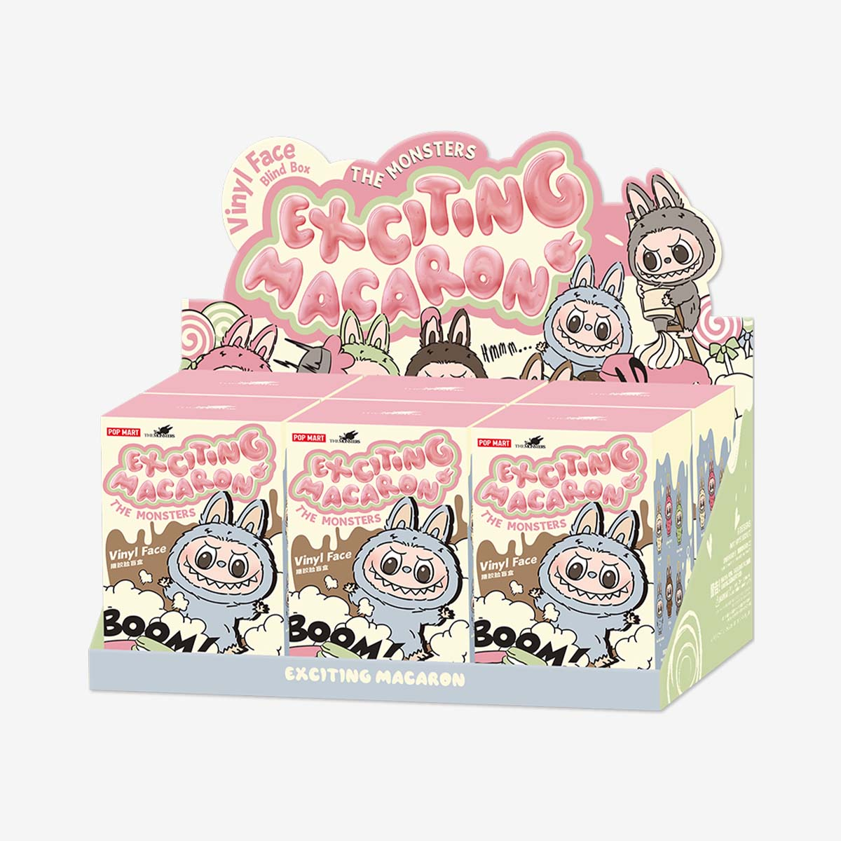POP MART LABUBU THE MONSTERS - Exciting Macaron Vinyl Face Blind