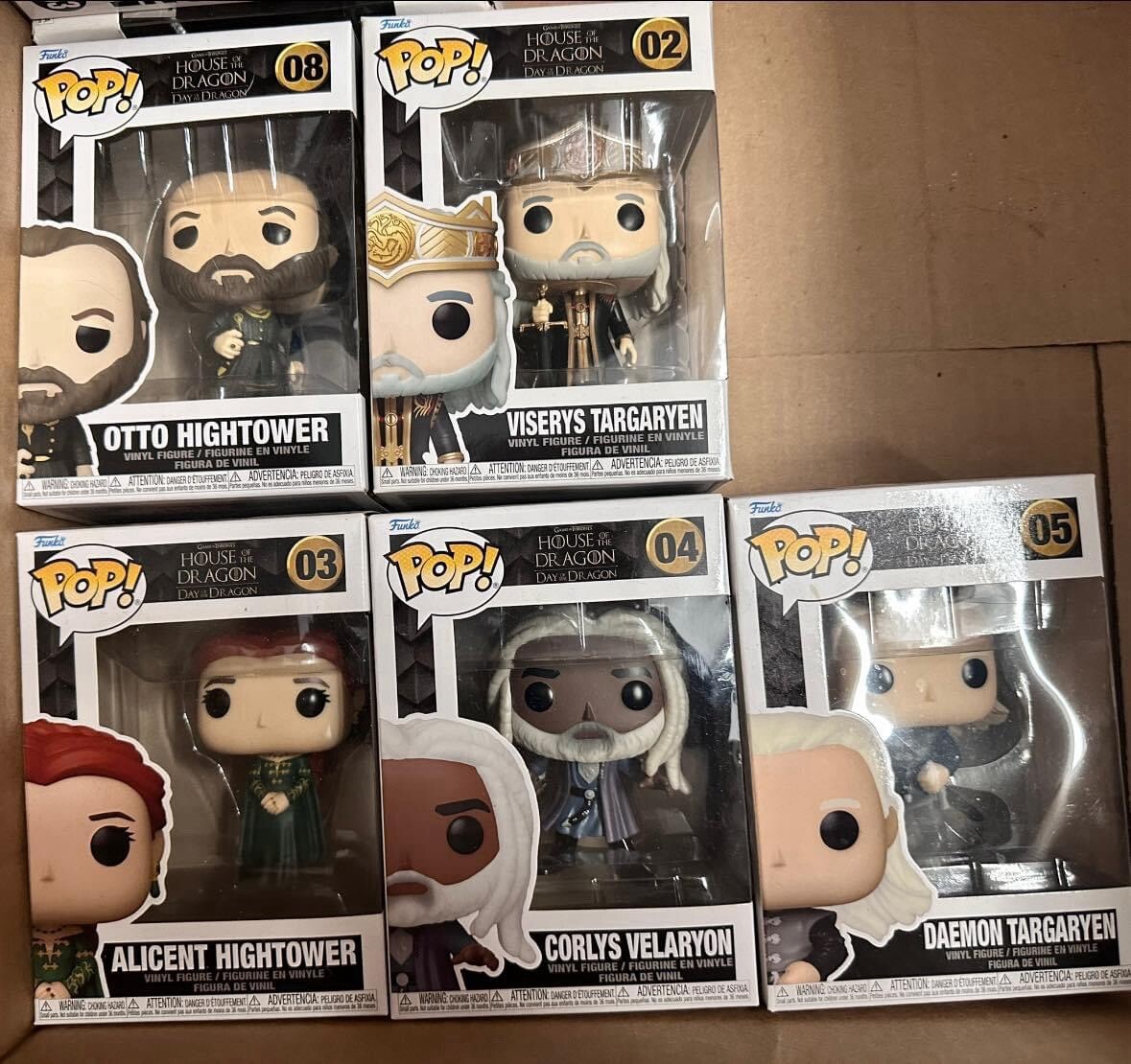 Funko Pop! Television - House of the Dragon - #02-05 #08 Lot 5
