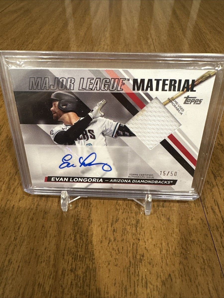 EVAN LONGORIA TOPPS 自筆サイン GAME USED パッチ EVAN LONGORIA