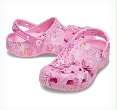 2025 Crocs x Sanrio My Melody Classic Clog 211200‑90H – Limited