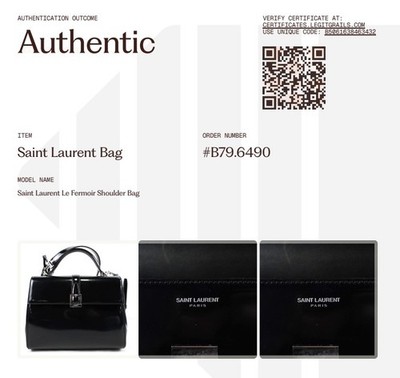 Saint Laurent Le Fermoir Top Handle Black Calfskin Leather Bag w