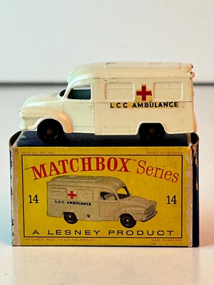 Matchbox No. 14 Lomas Ambulance with Original Box | eBay