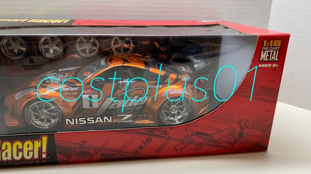 JADA IMPORT RACER NISSAN Z COPPER/ORANGE 1:18 EXTRA WHEELS | eBay