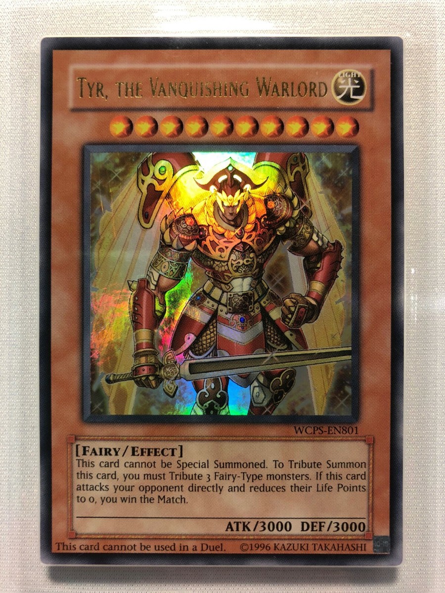 Yugioh Tyr, The Vanquishing Warlord WCPS-EN801 Ultra Rare | eBay