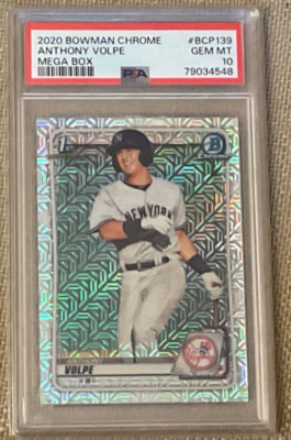 2020 Bowman Chrome Mega Anthony Volpe BCP139 RC PSA10 *QTY* | eBay