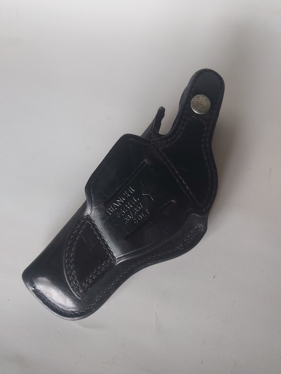 Vintage Bianchi #5BHL 4” COLT ,TROOPER,LAWMAN 357 Leather Holster