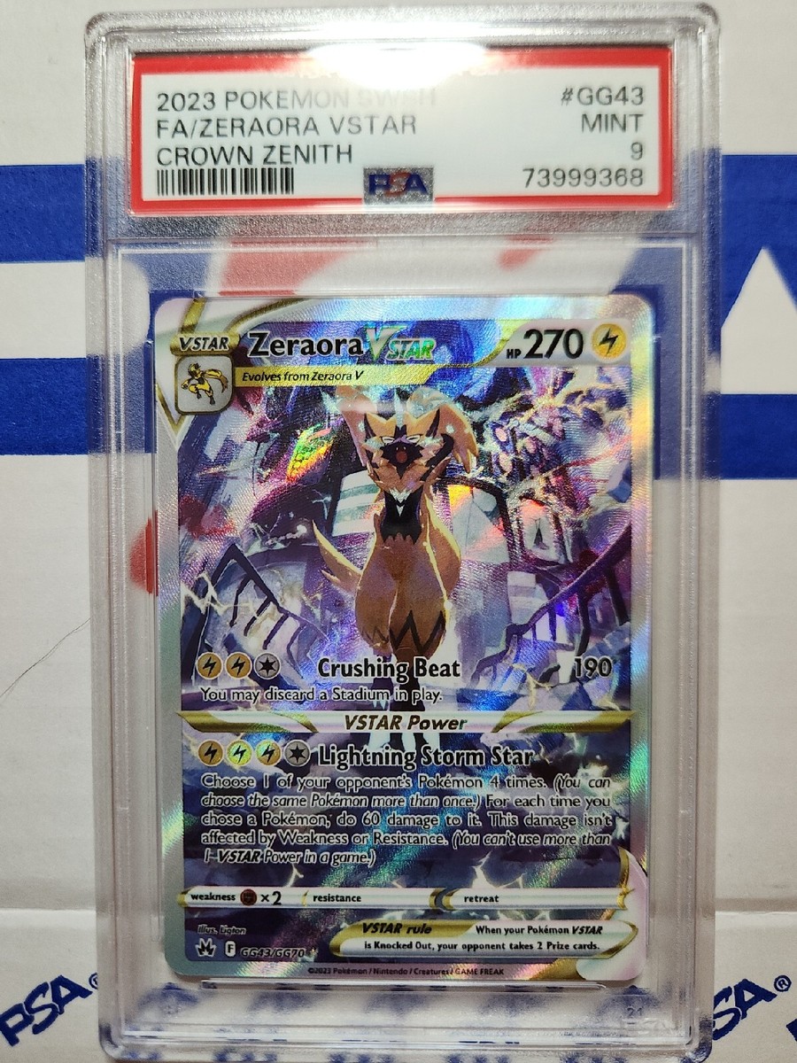 2023 Pokémon Crown Zenith Zeraora VSTAR GG43 PSA 9 MINT | eBay