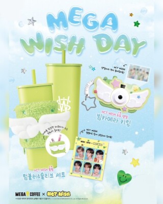 In Stock ] NCTWISH NCT WISH x MEGA COFFEE Collab Official MD