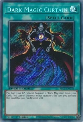 Yugioh - Dark Magic Curtain - 1st Edition Secret Rare NM - Free