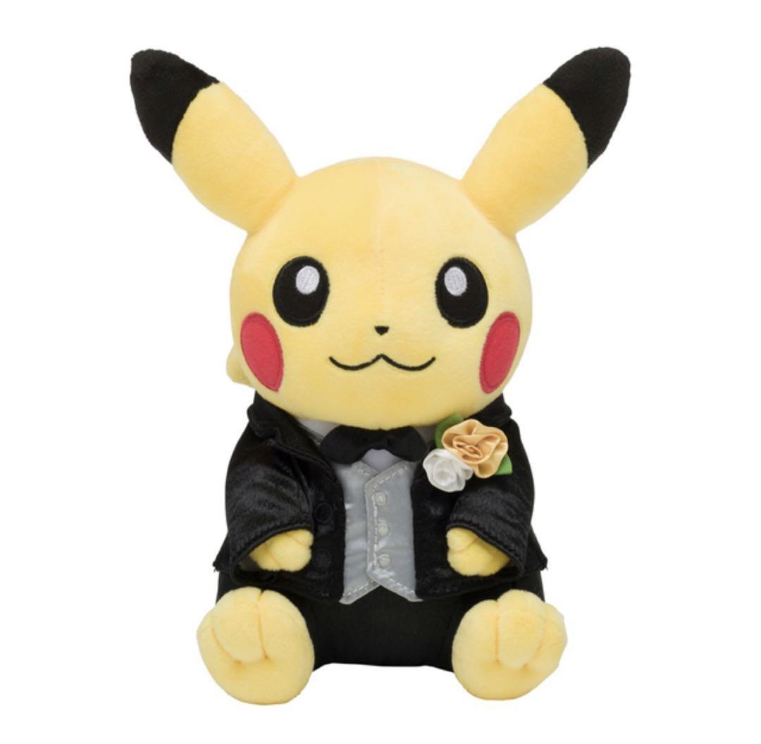 Pokemon Center Original Garden Wedding Pikachu Bride + Groom Plush