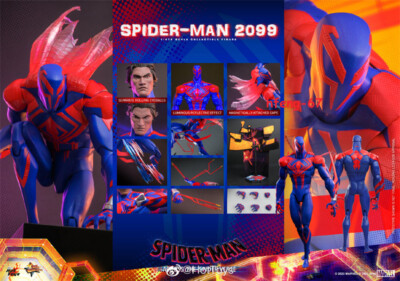 In Stock New Hot Toys MMS711 Spider-Man 2099 1/6 Action Figure
