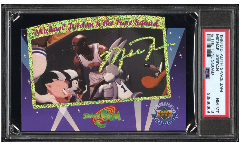 MICHAEL JORDAN RARE SPACE JAM JUMBO UPPER DECK THE TUNE SQUAD