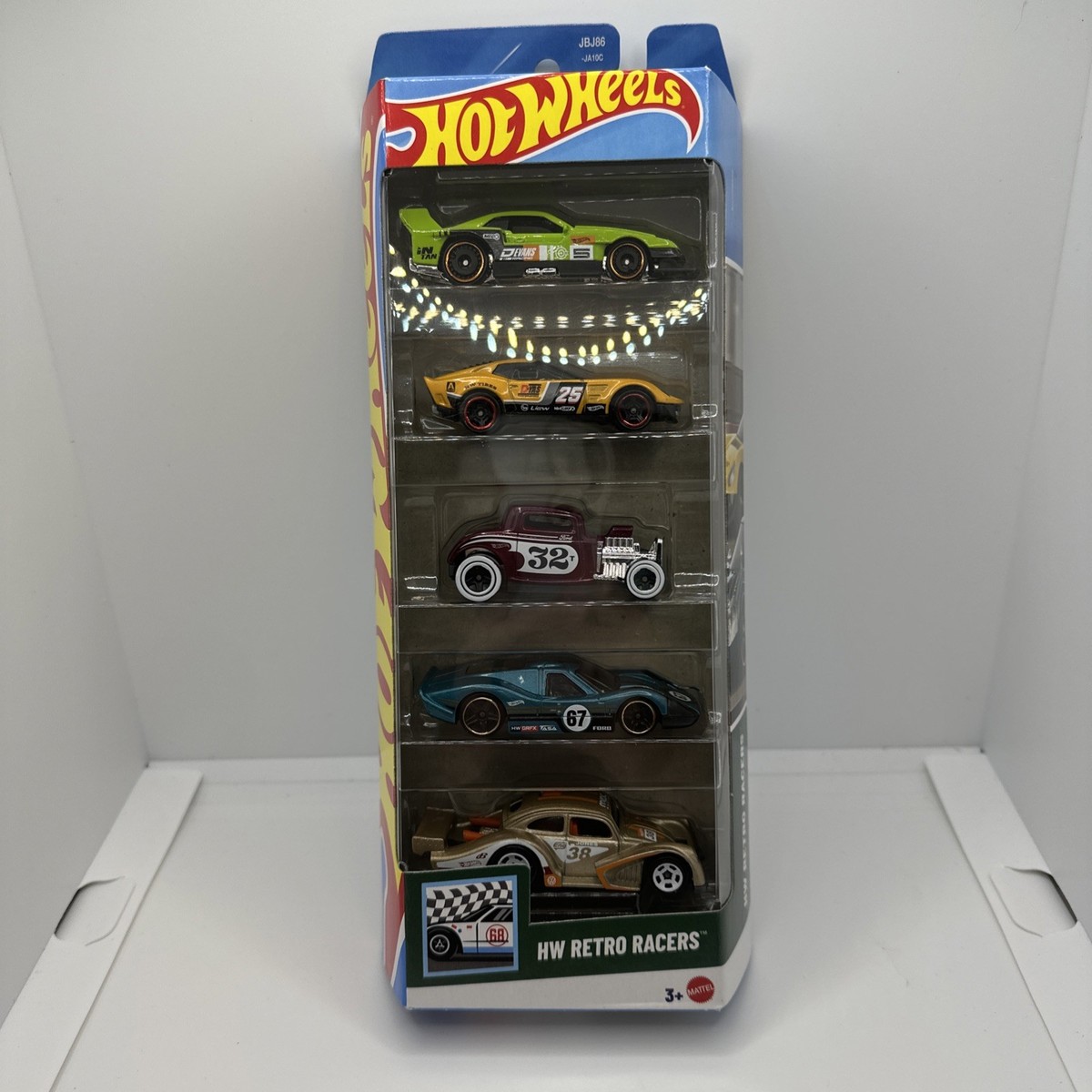 Hot Wheels 2025 Newest 5 pack HW Retro Racers with GT-Scorcher