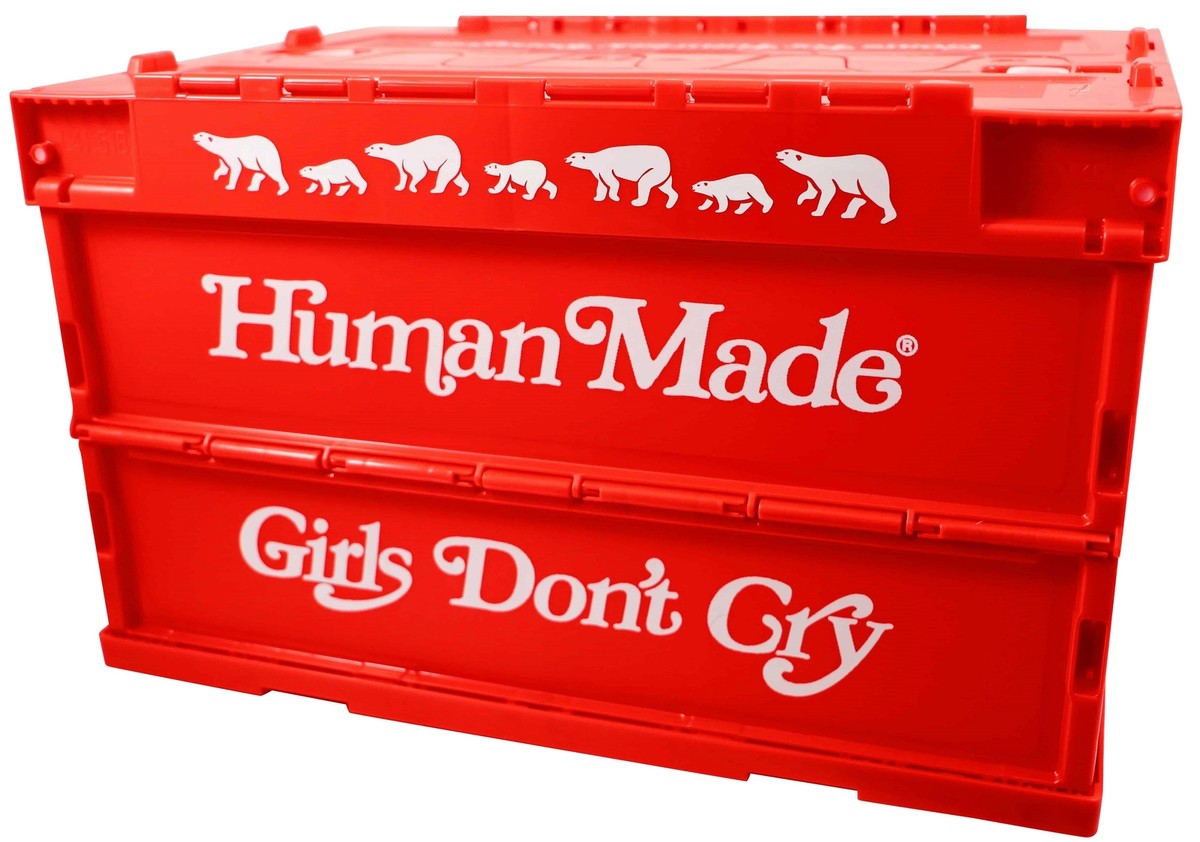 GENUINE NIGO VERDY 50L RED Crate Human Made Girls Don't Cry