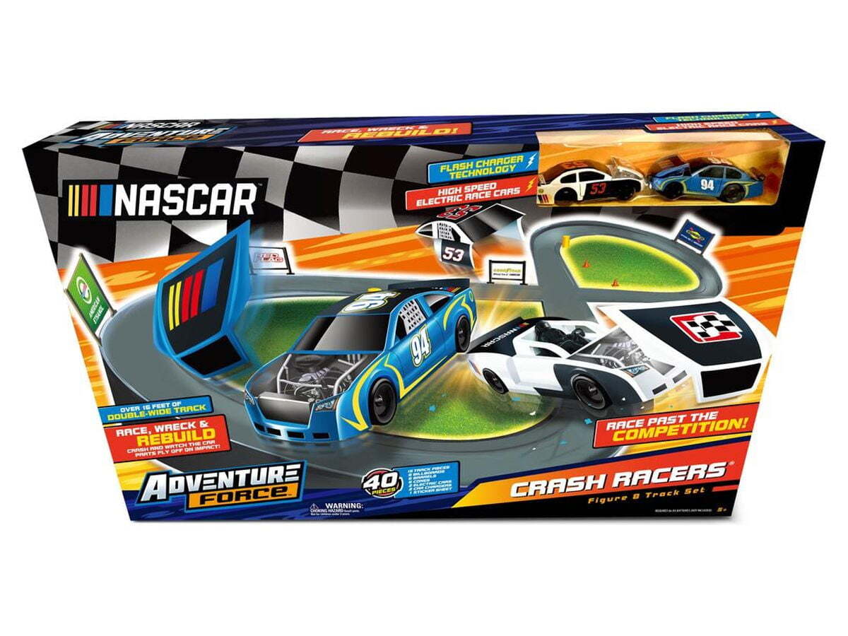 NASCAR Adventure Force Figure 8 Crash Racers Toy for Kids and
